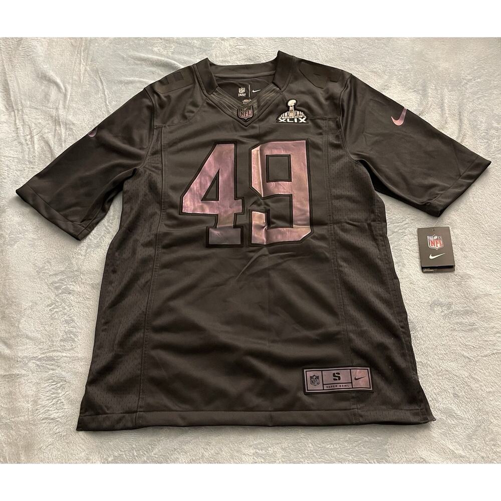 Nike NFL Superbowl XLIX 49 Limited Edition Dark Grey Commemorative Jersey Small